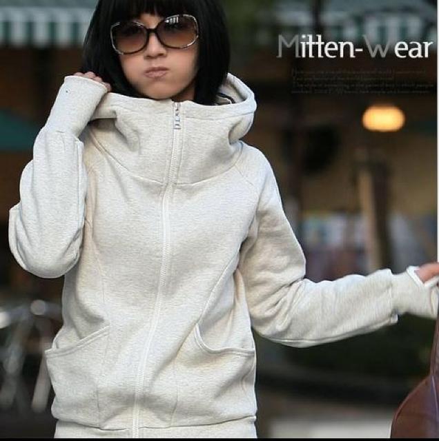 ★売れてる★ジップアップフリースパーカー★グレーL < 女性ファッション  ★売れてる★ジップアップフリースパーカー★グレーL < 女性ファッションの