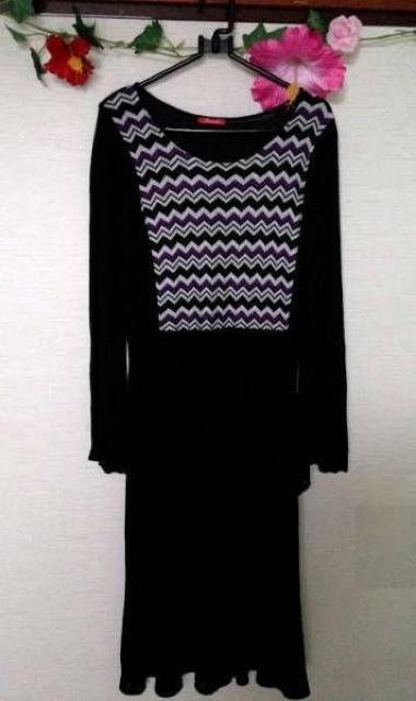 パッシオナーレ◆プリーツ ニット ロング マキシワンピース < 女性ファッション  パッシオナーレ◆プリーツ ニット ロング マキシワンピース  < 女性ファッションの