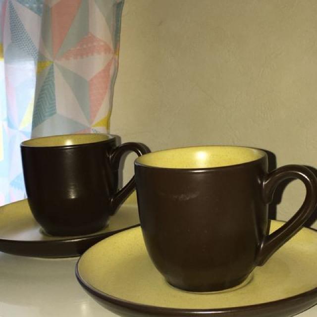 昭和レトロ  Noritake FOLKSTONE コーヒーカップ 2客 < インテリア/ライフ  昭和レトロ  Noritake FOLKSTONE コーヒーカップ 2客  < インテリア/ライフの