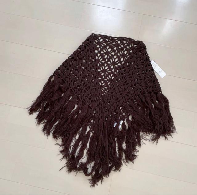 新品 かぎ針編み ショール ブラウン < 女性ファッション  新品 かぎ針編み ショール ブラウン  < 女性ファッションの