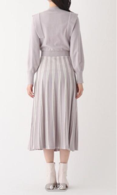 新品AG by aquagirl  編地切替フィット&フレアニットワンピース M < 女性ファッション  新品AG by aquagirl  編地切替フィット&フレアニットワンピース M < 女性ファッションの