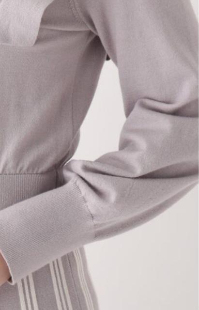 新品AG by aquagirl  編地切替フィット&フレアニットワンピース M < 女性ファッション  新品AG by aquagirl  編地切替フィット&フレアニットワンピース M < 女性ファッションの