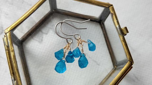 14kgf*カプリブルーのピアス*24026 < 女性アクセサリー/時計 14kgf*カプリブルーのピアス*24026 < 女性アクセサリー/時計の