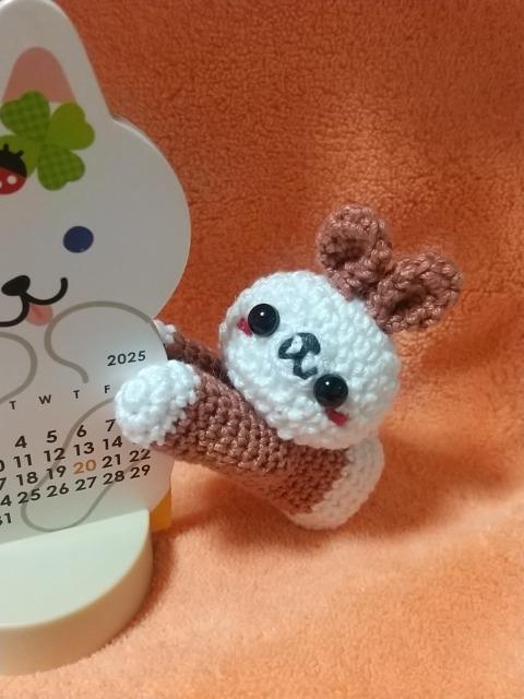 うさちゃん編みぐるみバサミ(茶色) < ペット/手芸/園芸  うさちゃん編みぐるみバサミ(茶色) < ペット/手芸/園芸の