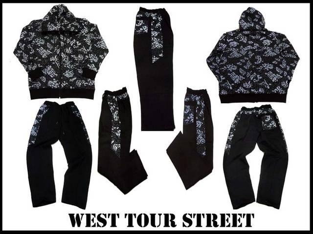 新 west tour street 新柄 セットアップ 黒 2XL・3XL < 男性ファッション 新 west tour street 新柄 セットアップ 黒 2XL・3XL < 男性ファッションの