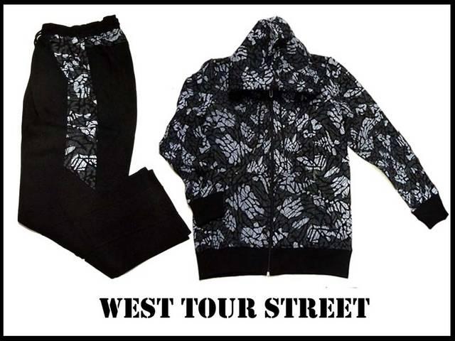 新 west tour street 新柄 セットアップ 黒 2XL・3XL < 男性ファッション 新 west tour street 新柄 セットアップ 黒 2XL・3XL < 男性ファッションの