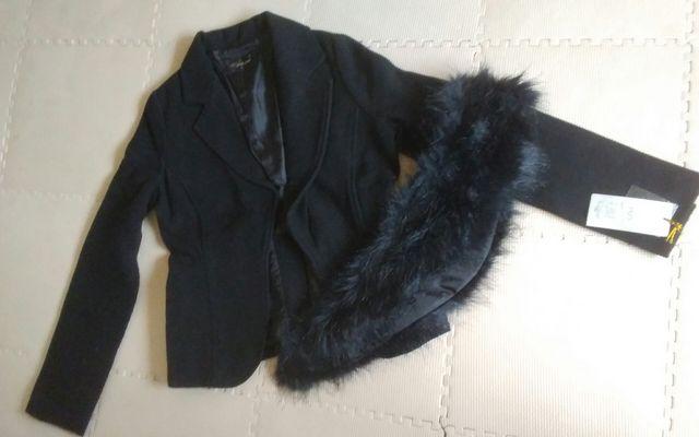 新品 黒 ブレザー ボア付き < 女性ファッション 新品 黒 ブレザー ボア付き < 女性ファッションの