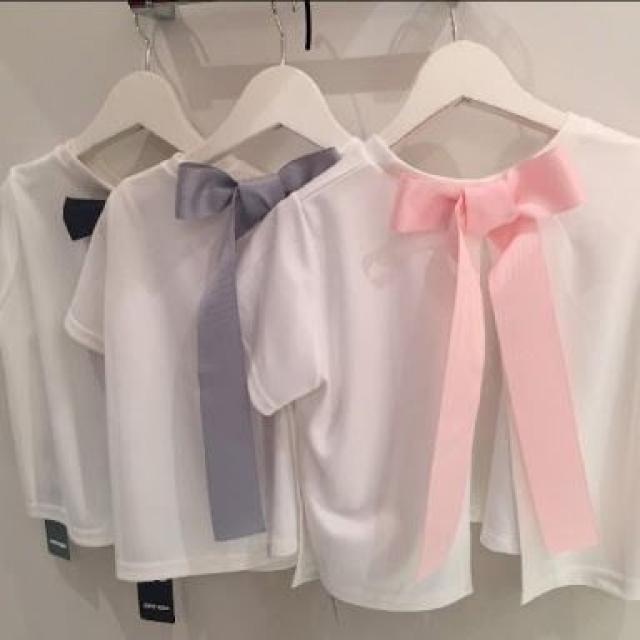 one spo★リボンTシャツ レーストップスセット < ブランド  one spo★リボンTシャツ レーストップスセット  < ブランドの