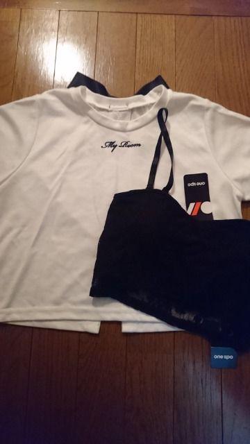 one spo★リボンTシャツ レーストップスセット < ブランド  one spo★リボンTシャツ レーストップスセット < ブランドの