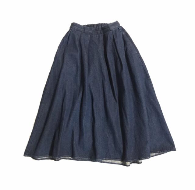 (ゴム)KOEコエ〓ボリュームデニムスカート(M)新品 < ブランド (ゴム)KOEコエ〓ボリュームデニムスカート(M)新品 < ブランドの