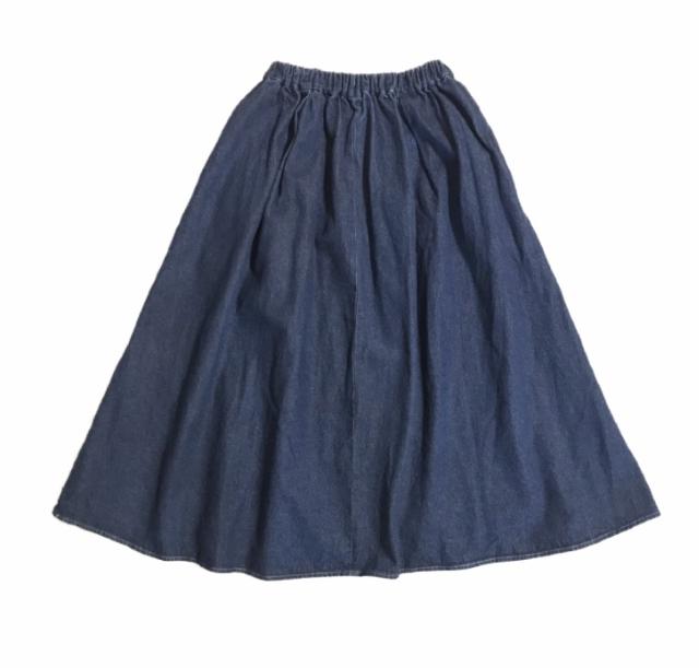 (ゴム)KOEコエ〓ボリュームデニムスカート(M)新品 < ブランド (ゴム)KOEコエ〓ボリュームデニムスカート(M)新品 < ブランドの