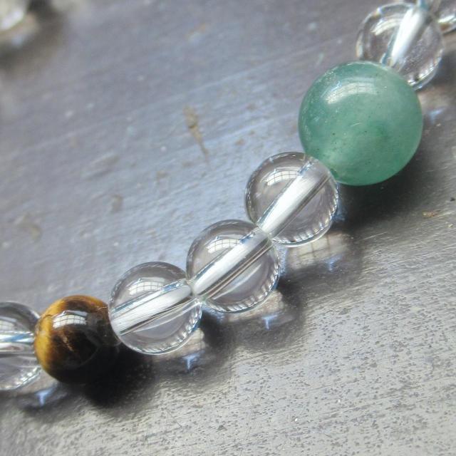 ルチルクォーツxスモーキークォーツxタイガーアイxアベンチュリンブレスレット パワーストーン 天然石 < 女性アクセサリー/時計 ルチルクォーツxスモーキークォーツxタイガーアイxアベンチュリンブレスレット パワーストーン 天然石 < 女性アクセサリー/時計の