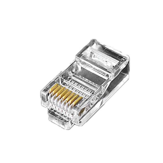 貫通型 LANコネクタ 10個セット RJ45 CAT6E CAT5E CAT5 LANケーブル用 配線簡単 爪折れにくい < PC本体/周辺機器  貫通型 LANコネクタ 10個セット RJ45 CAT6E CAT5E CAT5 LANケーブル用 配線簡単 爪折れにくい < PC本体/周辺機器の