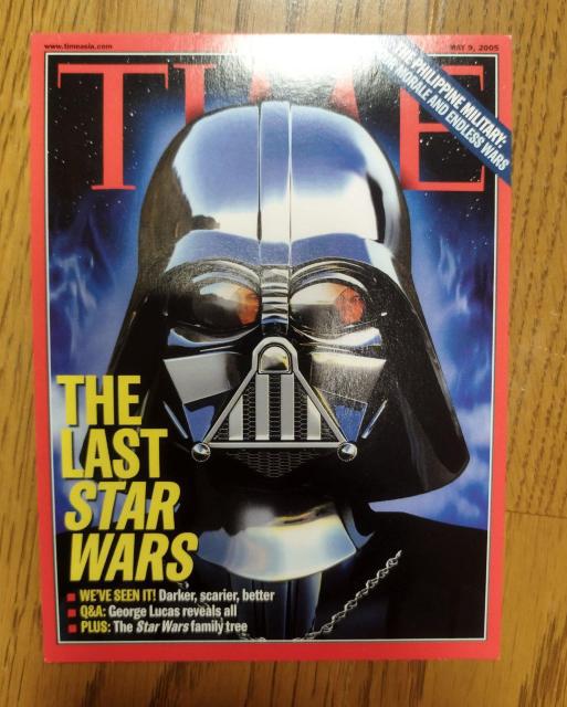 TIME 表紙 ラスト・スター・ウォーズ ダース・ベイダー ハガキ 非売品 < アニメ/コミック/キャラクター  TIME 表紙 ラスト・スター・ウォーズ ダース・ベイダー ハガキ 非売品 < アニメ/コミック/キャラクターの