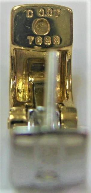 極美品ポーラPOLA スナップピアス18金とホワイトゴールド ダイヤ0.07ct < ブランド  極美品ポーラPOLA スナップピアス18金とホワイトゴールド ダイヤ0.07ct < ブランドの
