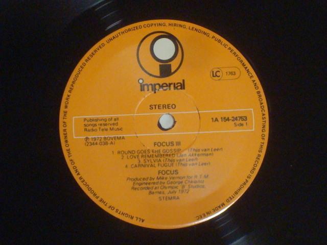 FOCUS 3 / FOCUS EEC盤2LP < CD/DVD/ビデオ  FOCUS 3 / FOCUS EEC盤2LP < CD/DVD/ビデオの