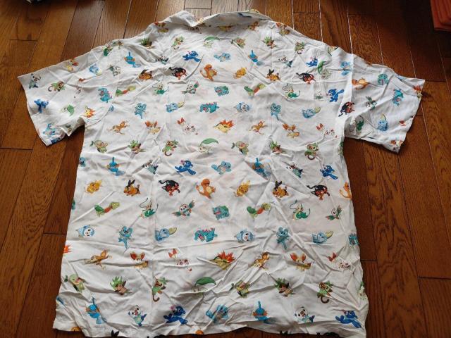 ポケモン シャツ 旅立ちの3匹 アロハシャツ 開襟シャツ L < 男性ファッション ポケモン シャツ 旅立ちの3匹 アロハシャツ 開襟シャツ L < 男性ファッションの