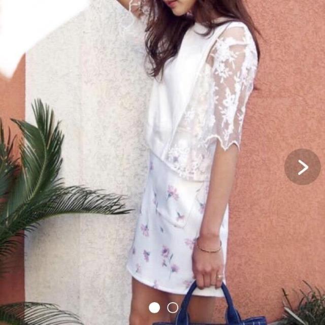 新品!!◆DazzliN/ダズリン◆レーススカラップ切替トップス★パープルF*シンプルコーデ♪ < ブランド 新品!!◆DazzliN/ダズリン◆レーススカラップ切替トップス★パープルF*シンプルコーデ♪ < ブランドの