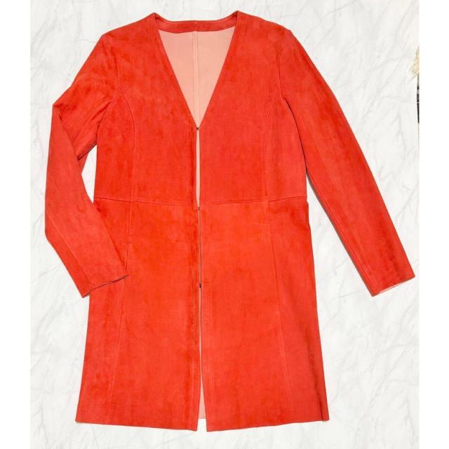ドロームDROMeイタリア製スエードジャケット オレンジ#3 < 女性ファッション ドロームDROMeイタリア製スエードジャケット オレンジ#3 < 女性ファッションの