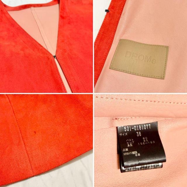 ドロームDROMeイタリア製スエードジャケット オレンジ#3 < 女性ファッション ドロームDROMeイタリア製スエードジャケット オレンジ#3 < 女性ファッションの