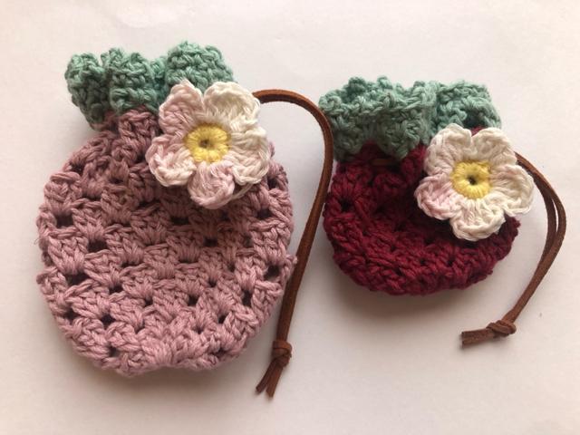 ハンドメイド ポーチ いちご コットン ガーリー < 女性ファッション  ハンドメイド ポーチ いちご コットン ガーリー < 女性ファッションの