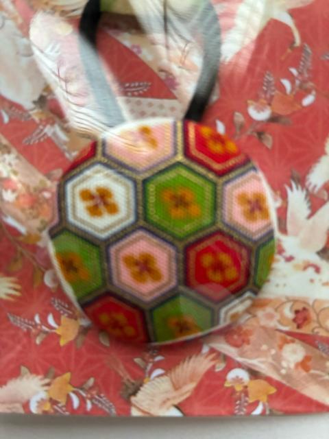 ハンドメイド ヘアゴム 特大 くるみボタン 和柄 < 女性ファッション  ハンドメイド ヘアゴム 特大 くるみボタン 和柄 < 女性ファッションの