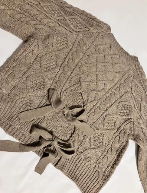 INGNI 腰空きリボン付 ニット セーター レディース < ブランド INGNI 腰空きリボン付 ニット セーター レディース < ブランドの