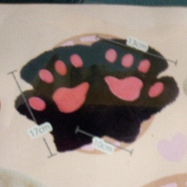 猫のおてて手袋 ブラック < 女性ファッション 猫のおてて手袋 ブラック < 女性ファッションの