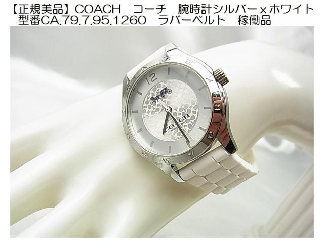 500�~�X�^�y���K�ɔ��i�zCOACH �R�[�` �r���v �V���o�[ �~ �z���C�g �^��CA.79.7.95.1260  �� �u�����h�� 