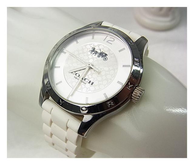 500�~�X�^�y���K�ɔ��i�zCOACH �R�[�` �r���v �V���o�[ �~ �z���C�g �^��CA.79.7.95.1260 �� �u�����h�� 