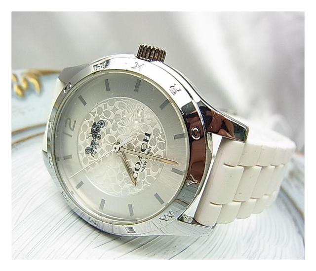 500�~�X�^�y���K�ɔ��i�zCOACH �R�[�` �r���v �V���o�[ �~ �z���C�g �^��CA.79.7.95.1260 �� �u�����h�� 