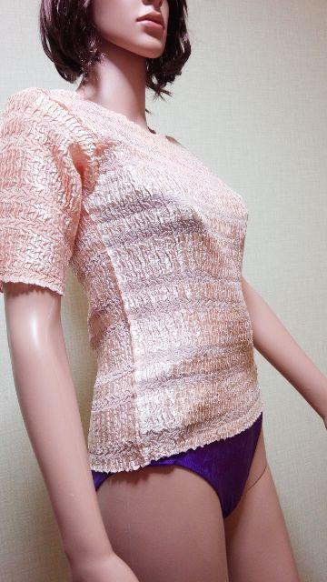 新同☆PICCOT☆可愛い光沢くしゅA素材のカットソー T192☆3点で即落 < 女性ファッション  新同☆PICCOT☆可愛い光沢くしゅA素材のカットソー T192☆3点で即落 < 女性ファッションの