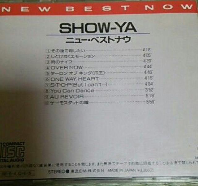 CD SHOW-YA j[xXgiE VE тȂ  ^gObY 