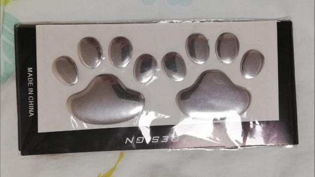 車用 肉球立体ステッカー 1枚(2個)×2セット 未使用品 < 自動車/バイク 車用 肉球立体ステッカー 1枚(2個)×2セット 未使用品 < 自動車/バイク