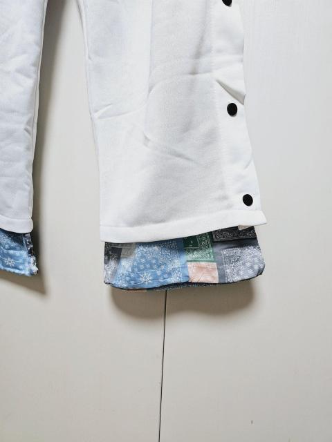 新品 askisr 裾ペイズリー柄 白スウェットワイドパンツ XL < 男性ファッション 新品 askisr 裾ペイズリー柄 白スウェットワイドパンツ XL < 男性ファッションの