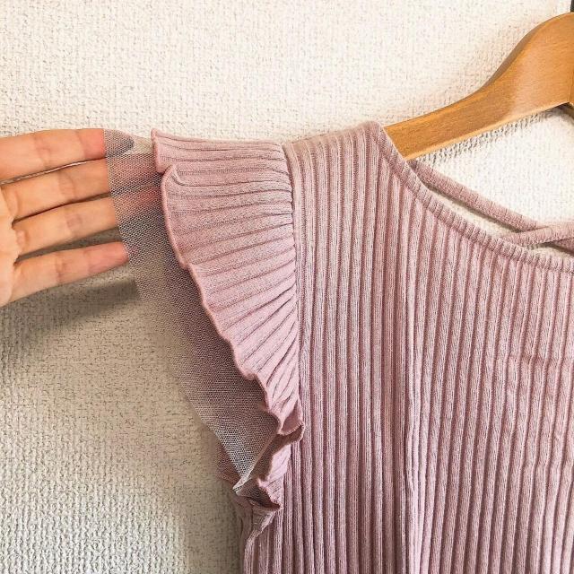 ◆AG by aquagirl/エージーバイアクアガール◆袖チュールノースリカットソー★ピンクM*高見えアイテム♪ < ブランド ◆AG by aquagirl/エージーバイアクアガール◆袖チュールノースリカットソー★ピンクM*高見えアイテム♪ < ブランドの