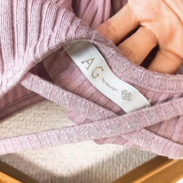 ◆AG by aquagirl/エージーバイアクアガール◆袖チュールノースリカットソー★ピンクM*高見えアイテム♪ < ブランド ◆AG by aquagirl/エージーバイアクアガール◆袖チュールノースリカットソー★ピンクM*高見えアイテム♪ < ブランドの