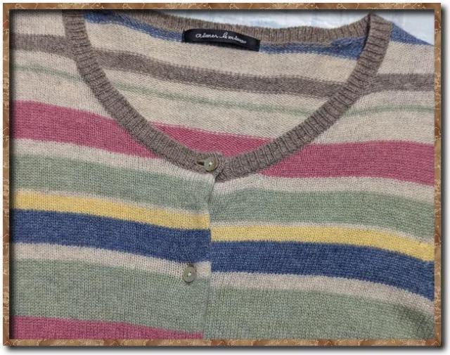 エメルミュー マルチボーダーニットカーディガン < 女性ファッション  エメルミュー マルチボーダーニットカーディガン < 女性ファッションの