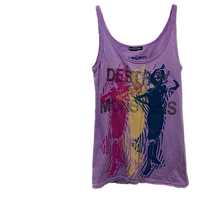 ヒステリックグラマー DAMコラボ ロゴ プリント 総柄 ノースリーブ トップス < ブランド ヒステリックグラマー DAMコラボ ロゴ プリント 総柄 ノースリーブ トップス < ブランドの