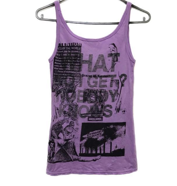 ヒステリックグラマー DAMコラボ ロゴ プリント 総柄 ノースリーブ トップス < ブランド ヒステリックグラマー DAMコラボ ロゴ プリント 総柄 ノースリーブ トップス < ブランドの