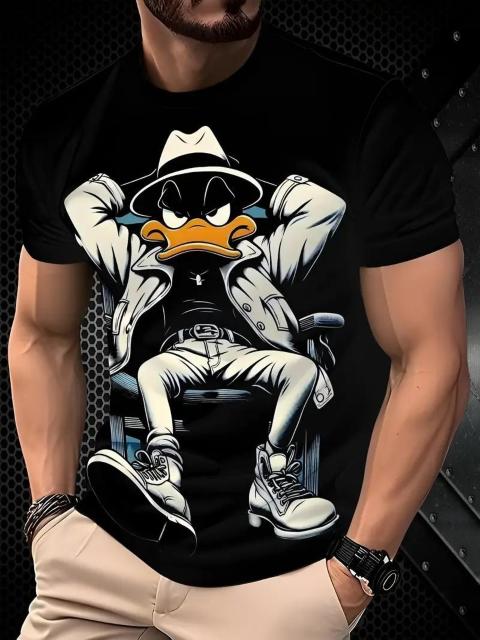 爆ヤス価格1390円★メンズ 3Dグラフィックプリント 半袖Tシャツ - ブラック USAサイズM(日本サイズXL相当) < 男性ファッション 爆ヤス価格1390円★メンズ 3Dグラフィックプリント 半袖Tシャツ - ブラック USAサイズM(日本サイズXL相当) < 男性ファッションの