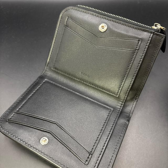 即決 nano ナノ 二つ折り財布 ブラック < 男性ファッション 即決 nano ナノ 二つ折り財布 ブラック < 男性ファッションの