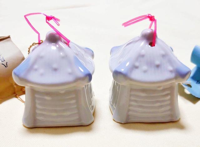 陶製 ハウス型風鈴2個 < インテリア/ライフ 陶製 ハウス型風鈴2個 < インテリア/ライフの