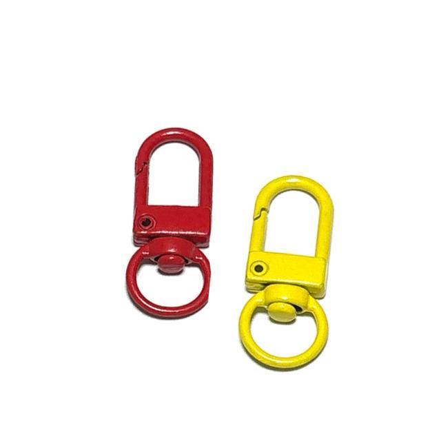 1442 黄色と赤色 回転式カラーナスカン 2個 アクセサリーパーツ 金具 ストラップ キーホルダー材料 金属 < ペット/手芸/園芸 1442 黄色と赤色 回転式カラーナスカン 2個 アクセサリーパーツ 金具 ストラップ キーホルダー材料 金属 < ペット/手芸/園芸の