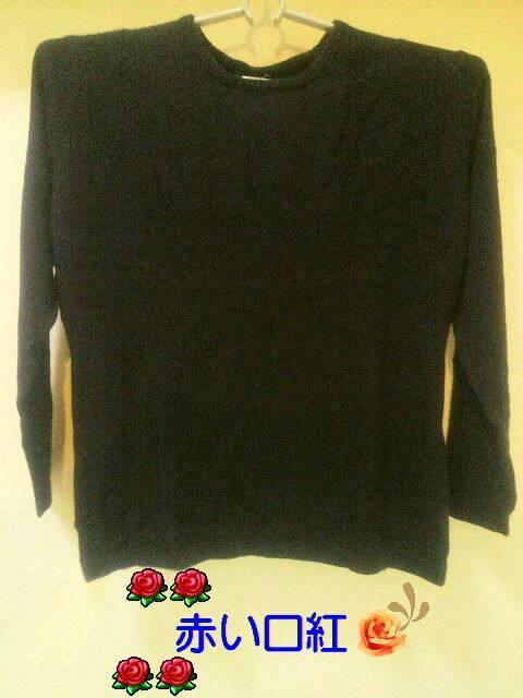 LL〜・大きいsizeプレーン丸襟セーター黒 < 女性ファッション  LL〜・大きいsizeプレーン丸襟セーター黒 < 女性ファッションの