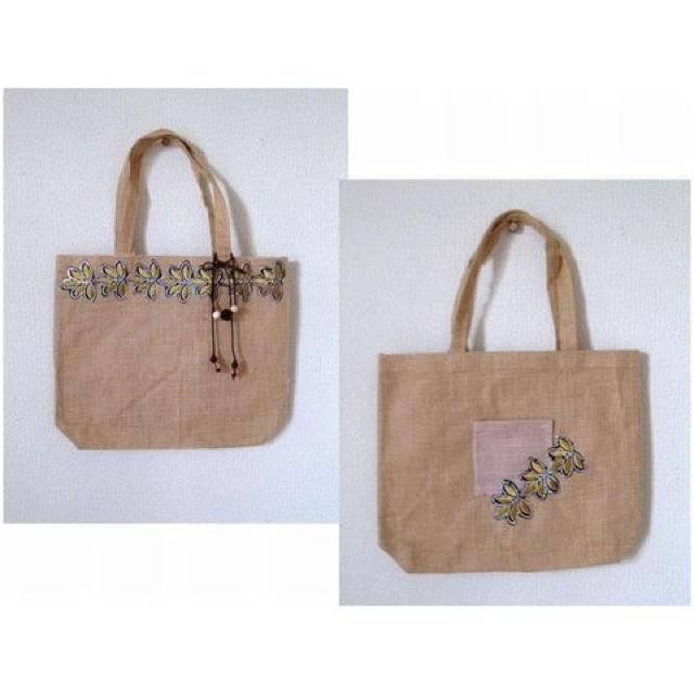 ネックレス チョーカー付◆麻 ジュート ショルダーバッグ < 女性ファッション  ネックレス チョーカー付◆麻 ジュート ショルダーバッグ  < 女性ファッションの