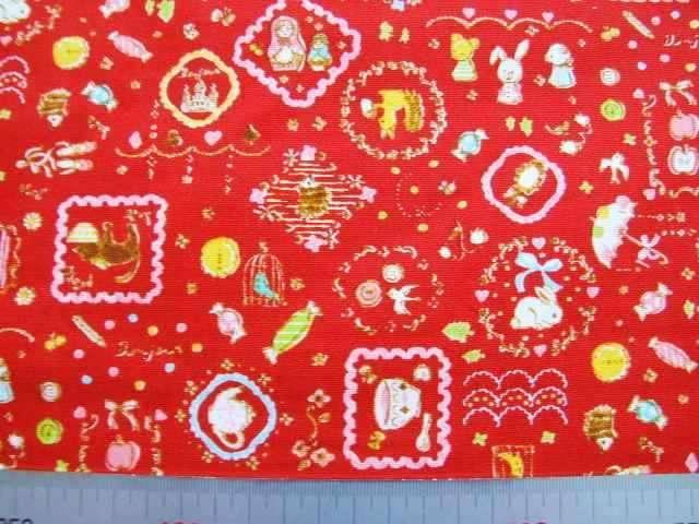赤地 メルヘン系お城うさぎ 50×110 生地 < ペット/手芸/園芸  赤地 メルヘン系お城うさぎ 50×110 生地 < ペット/手芸/園芸の