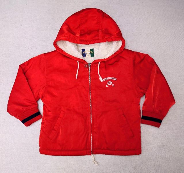 美品★ミキハウス★110サイズ★スタジャン★フード付★ボア付★キッズスタジャン★男の子★男女兼用★幼児防寒着★かわいい★送料無料 < キッズ/ベビー  美品★ミキハウス★110サイズ★スタジャン★フード付★ボア付★キッズスタジャン★男の子★男女兼用★幼児防寒着★かわいい★送料無料 < キッズ/ベビーの