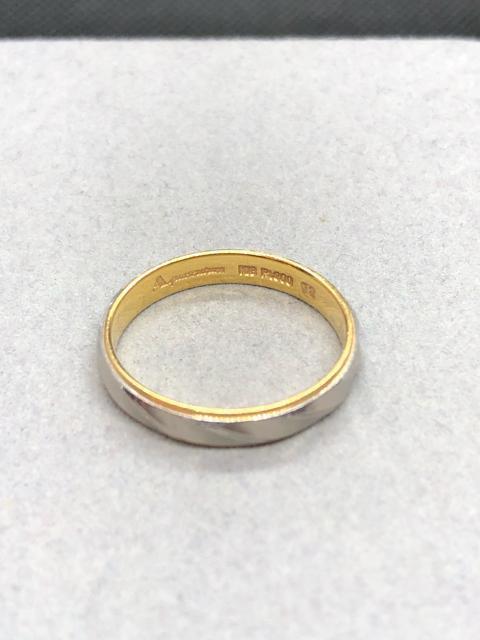 即決 Aquascutum アクアスキュータム K18 Pt900 リング 指輪 < ブランド  即決 Aquascutum アクアスキュータム K18 Pt900 リング 指輪 < ブランドの