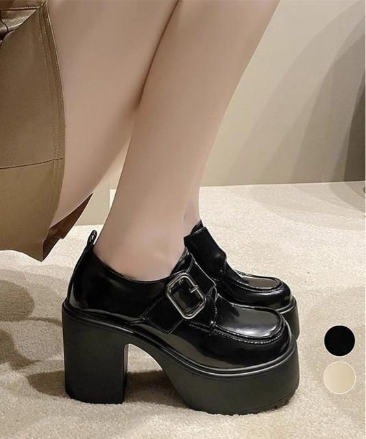 送料無料 新品 厚底ローファーレディース太ヒールパンプス < 女性ファッション  送料無料 新品 厚底ローファーレディース太ヒールパンプス  < 女性ファッションの